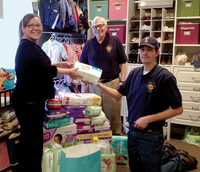 Knights of Columbus supported Pro-life pregnancy centers are distributing child products to mothers 