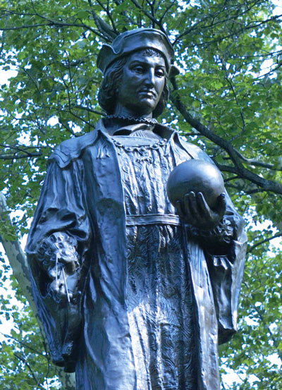 This statue of Christopher Columbus in New Haven