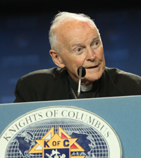 Cardinal Theodore McCarrick, archbishop emeritus of Washington, addressed the 128th Supreme Convention on the subject of promoting priestly and religious vocations. Cardinal Theodore McCarrick, archbishop emeritus of Washington, addressed the 128th Supreme Convention on the subject of promoting priestly and religious vocations.