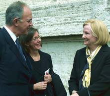 Supreme Knight Carl A. Anderson and his wife Dorian greet U.S. Ambassador to the Vatican Mary Ann Glendon Supreme Knight Carl A. Anderson and his wife Dorian greet U.S. Ambassador to the Vatican Mary Ann Glendon
