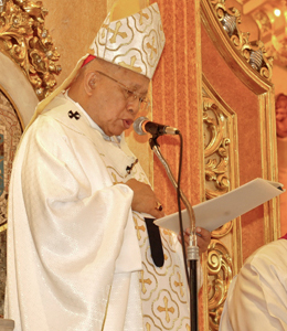 Cardinal Ricardo Vidal of Cebu delivers his homily at the opening Mass of the 8th National Convention of the Knights of Columbus in the Philippines Cardinal Ricardo Vidal of Cebu delivers his homily at the opening Mass of the 8th National Convention of the Knights of Columbus in the Philippines