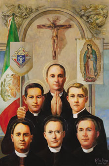 Portrait of the Mexican Martyrs at the Knights of Columbus Museum in New Haven