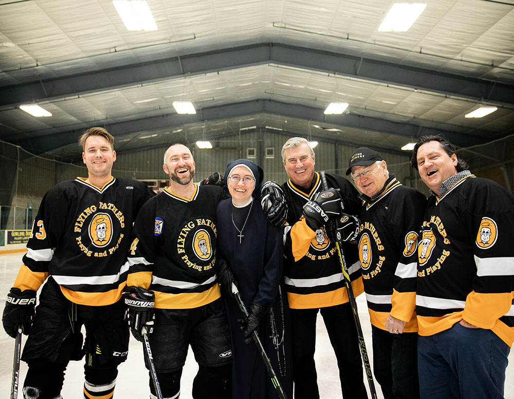 After three days of practice, the All Army Ice Hockey Team faced