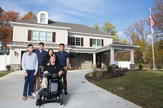 Veteran family recieves a new smart home