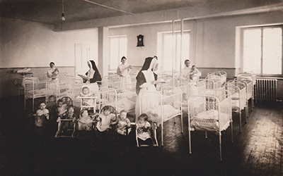Toddlers and babies in the care of the Misericordia Sisters 