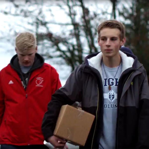 Young Knights of Columbus helping the community Young Knights of Columbus helping the community